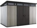 Keter 11’x 7′ Artisan Heavy Duty Plastic Pent Shed – Grey-oakleysgardenmachine- Free shipping